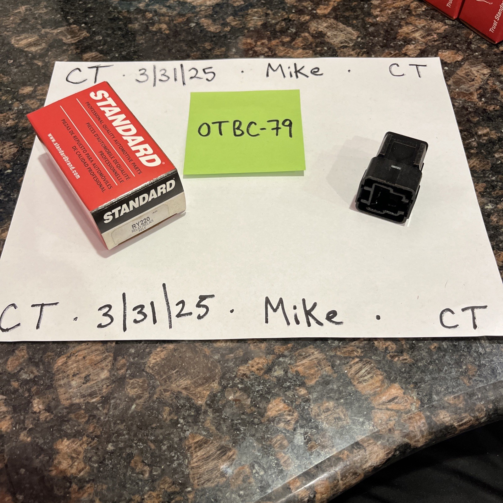 Standard Motor Products RY220 Fog Light Relay