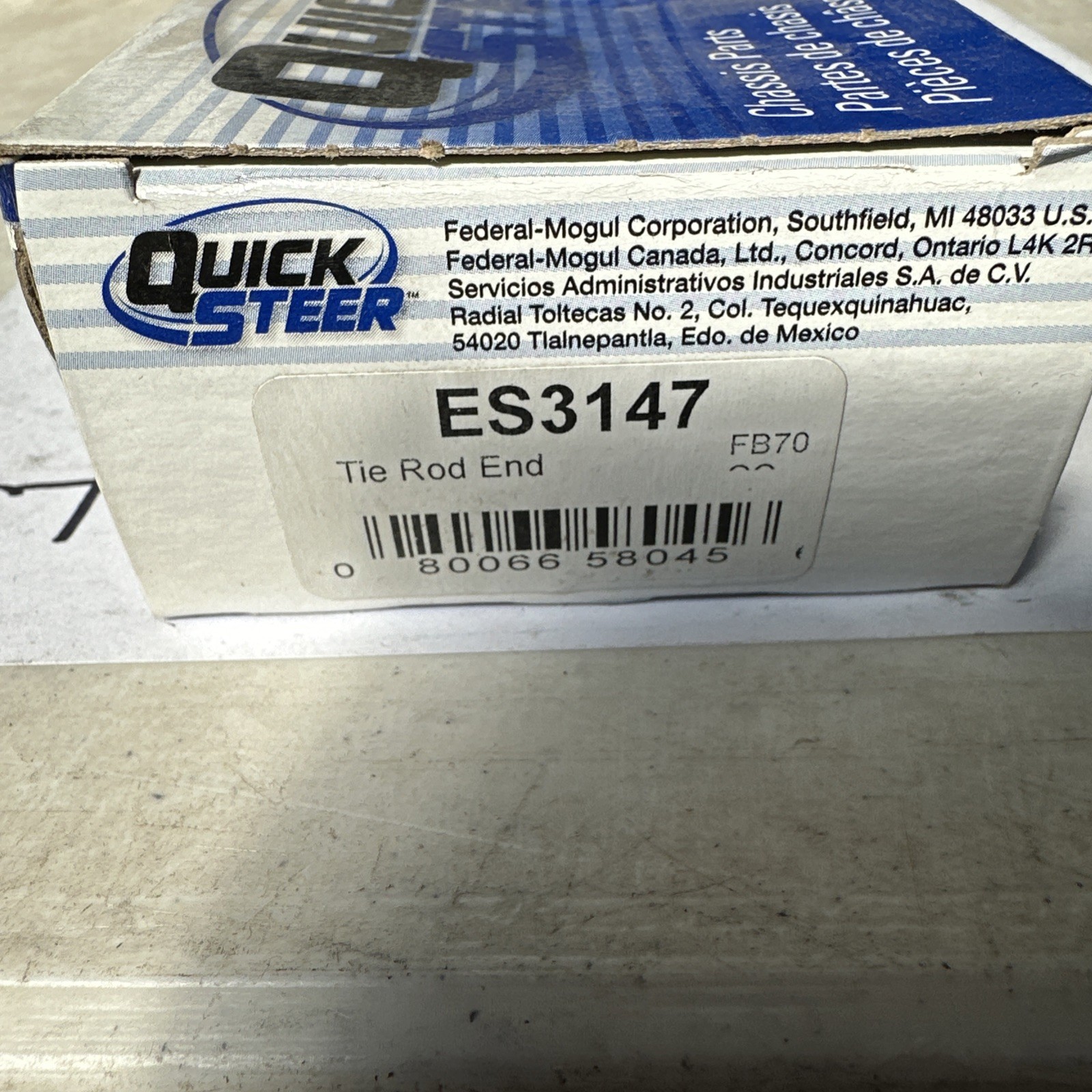 Steering Tie Rod End QuickSteer ES3147 - Image 3