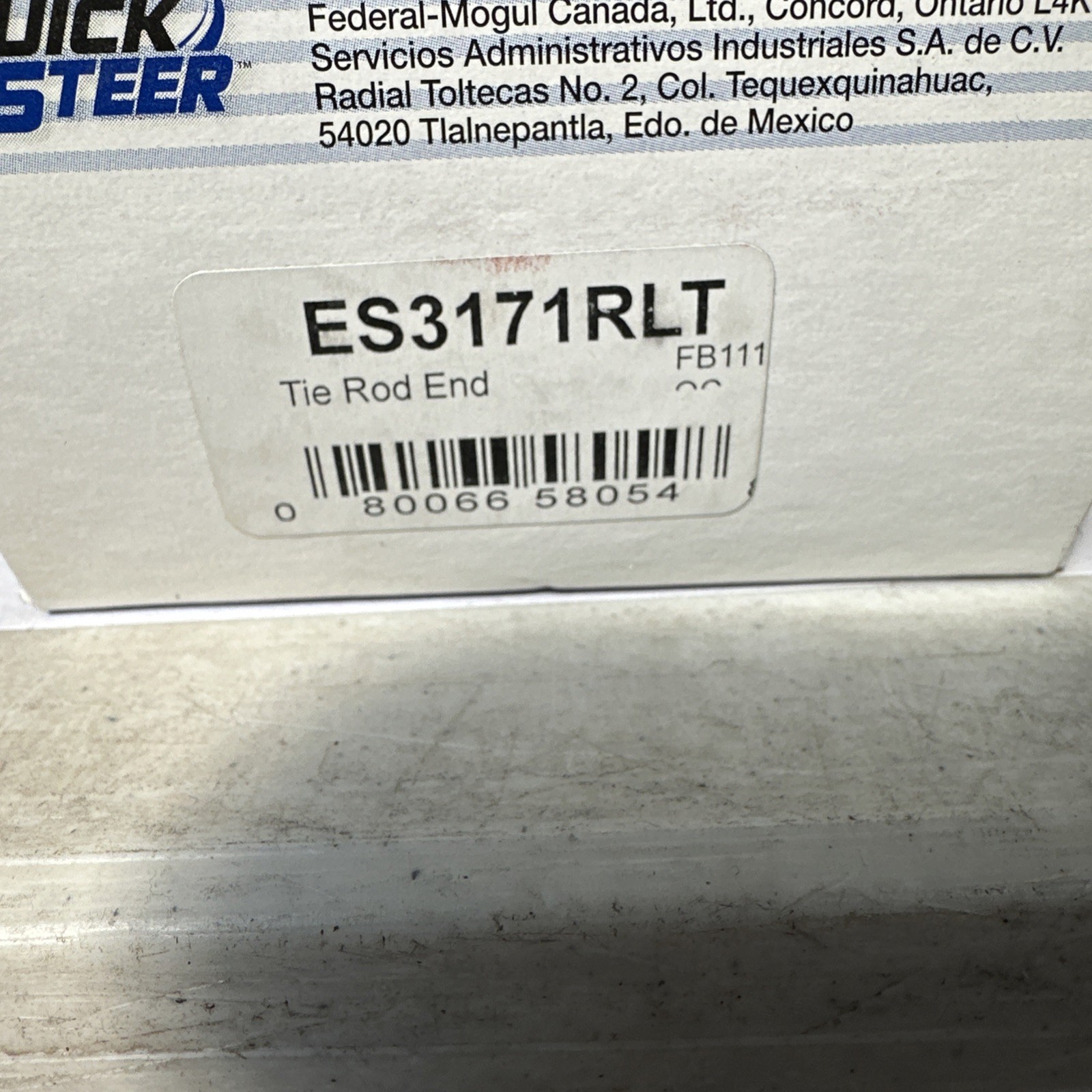 Steering Tie Rod End QuickSteer ES3171RLT - Image 3
