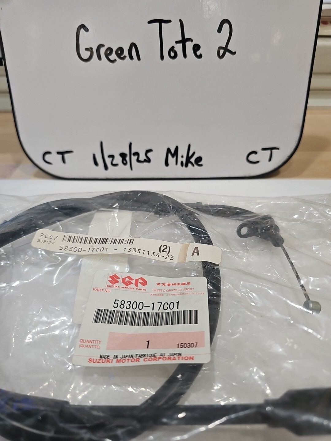 Suzuki GSX-R750 1988-1989 # GSX-R1100 1989-1990 Throttle Cable # 58300-17C01 - Image 3