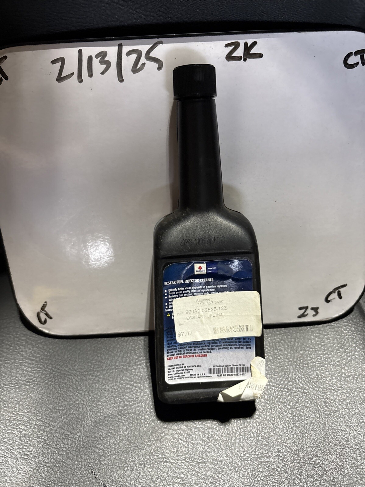 Suzuki OEM Ecstar SP-3B Fuel Injector Cleaner 990A0-02E25-12Z - Image 3