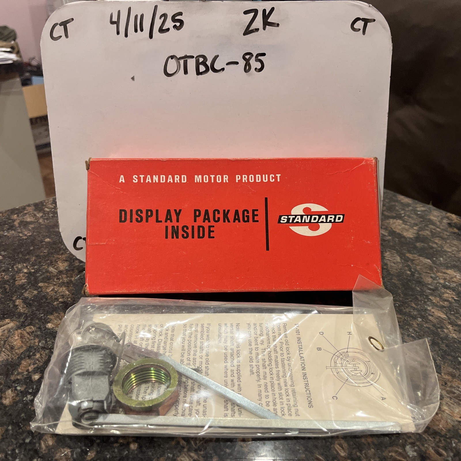 # TL-101 Standard Motor Products Trunk Lock TL101