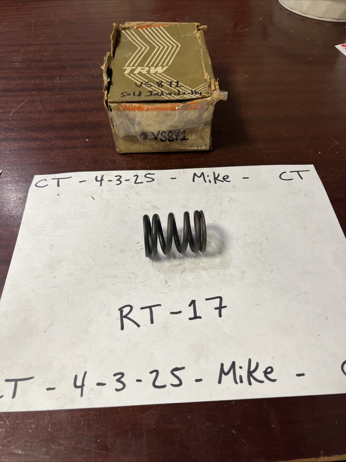 TRW VS871 Engine Valve Spring For 1960-1983 Ford Mercury Sold Individually - Image 3