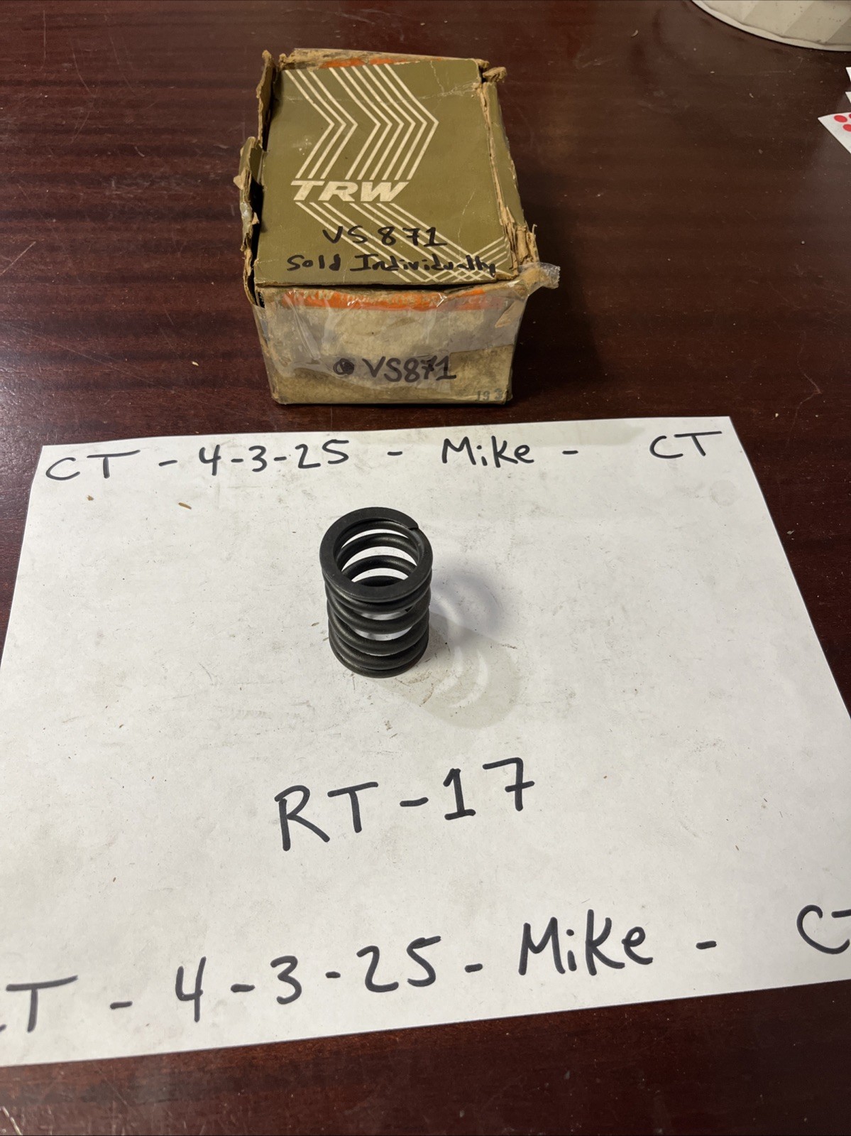 TRW VS871 Engine Valve Spring For 1960-1983 Ford Mercury Sold Individually