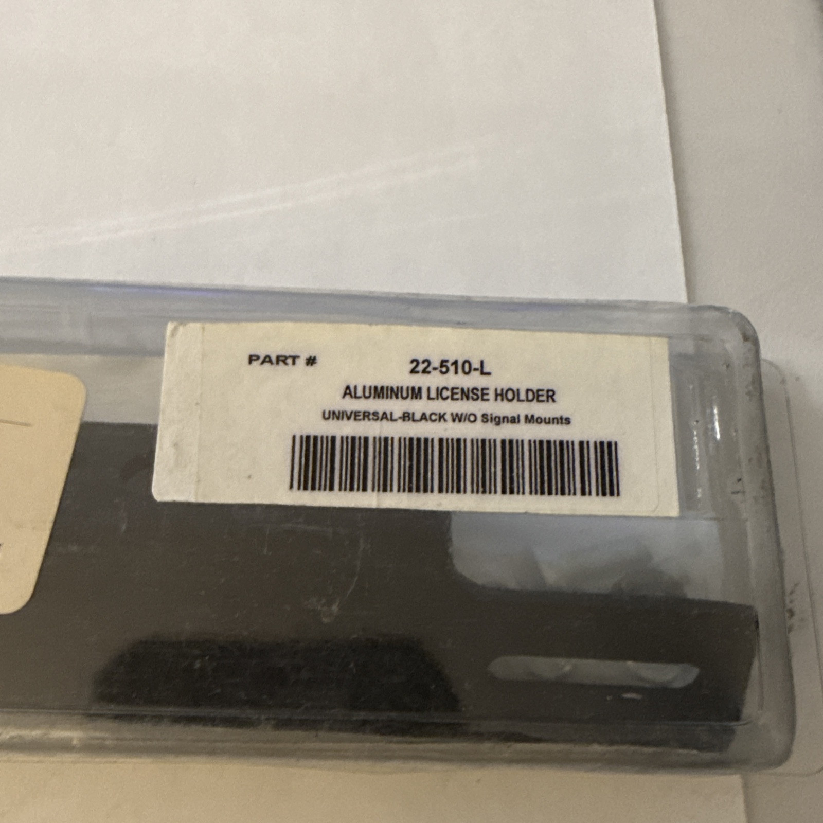 Targa Black Aluminum License Mount - Image 3