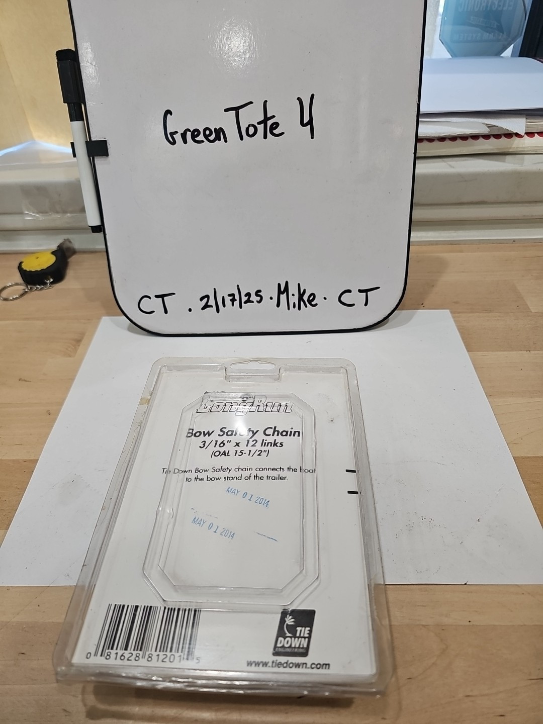 Tie Down Bow Safety Chain 3/16" x 15-1/2" - Image 3