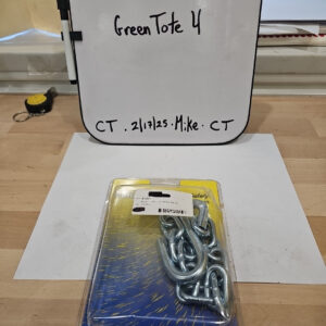 Tie Down Bow Safety Chain 3/16" x 15-1/2"