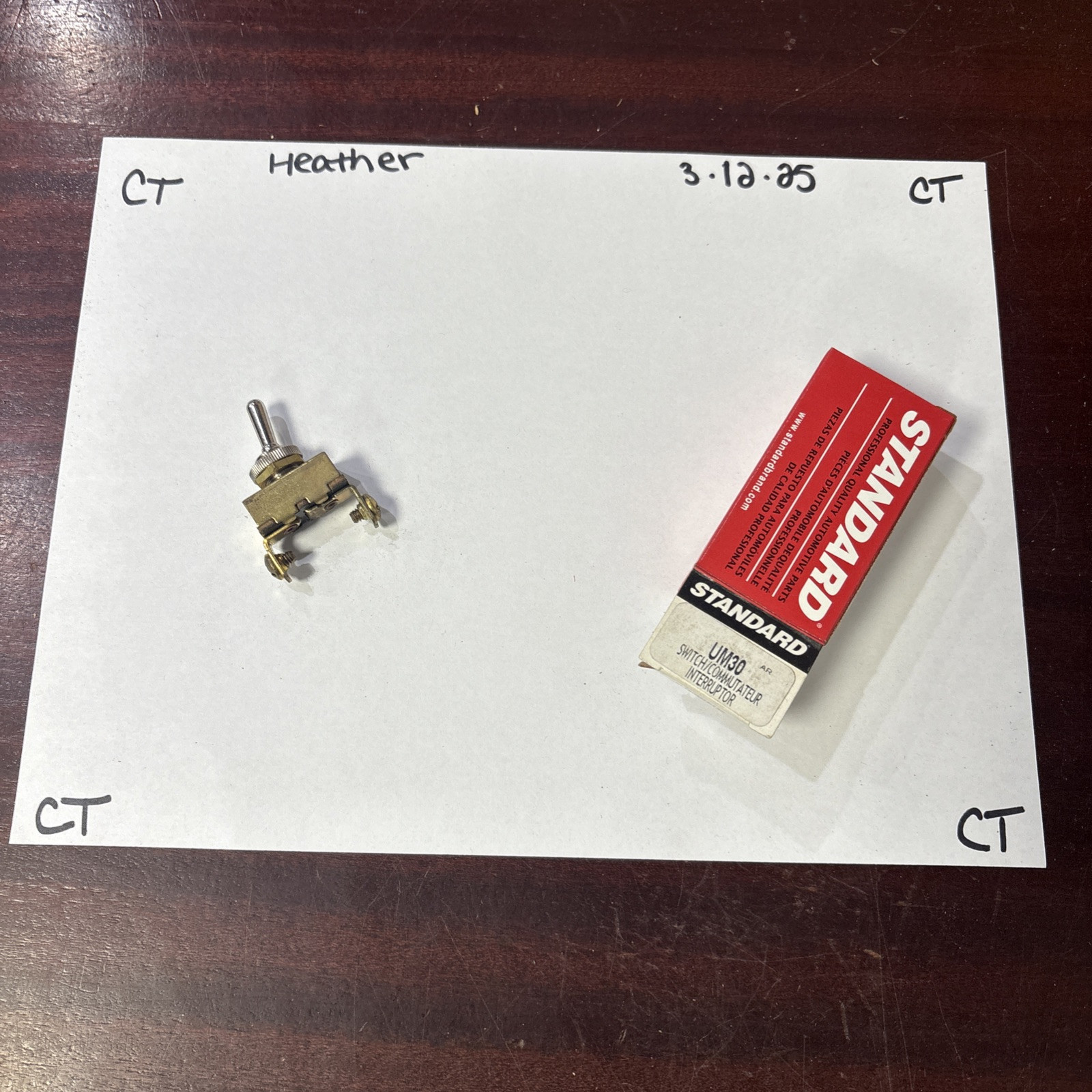 Toggle Switch Standard Motor Products UM30