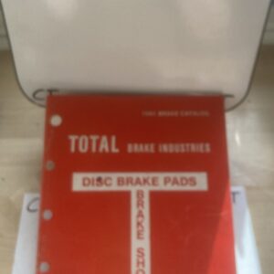 Total Brake Industries, 1991 Brake Catalog (CANADA)