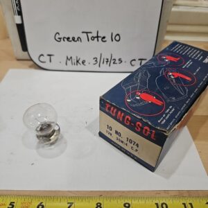 Tung-Sol No. 1074 12v / 35W / 4cp Auto Lamp Bulbs 1 Pkg Of 10 Bulbs