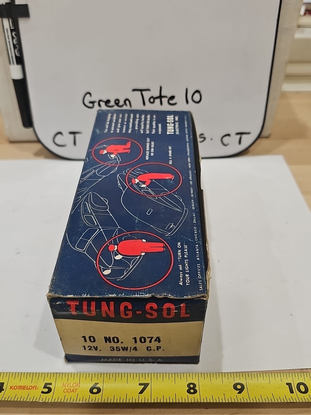 Tung-Sol No. 1074 12v / 35W / 4cp Auto Lamp Bulbs 1 Pkg Of 10 Bulbs - Image 6