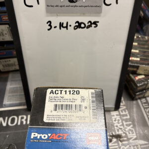 Ultra Premium Ceramic Brake Pads ACT1120 ProAct Fits: Hummer H3, H3T OEM 06-10