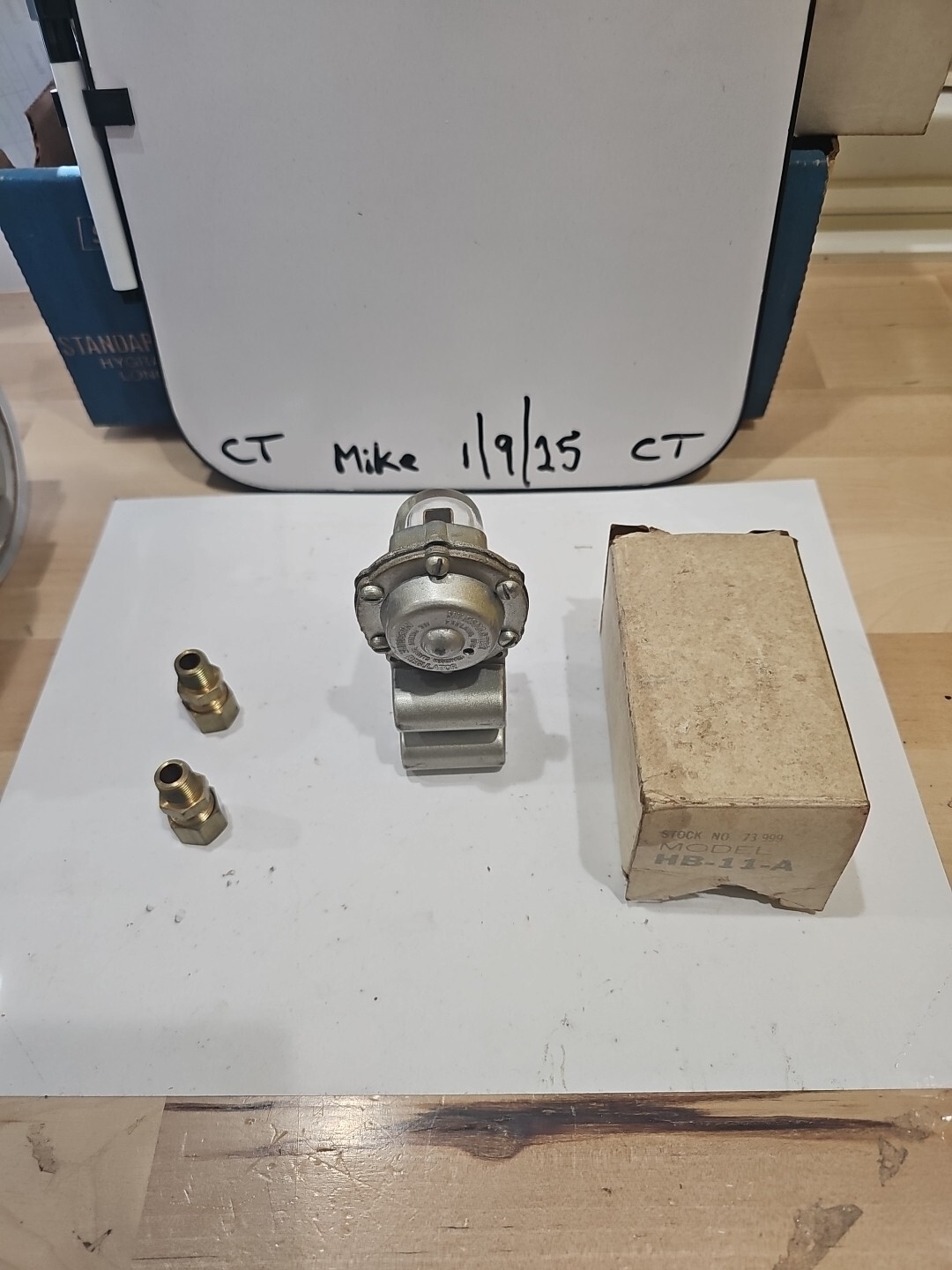 VINTAGE MILESMASTER PRESSURE REGULATOR MADE IN USA Model HB-11-A Stock 73-999