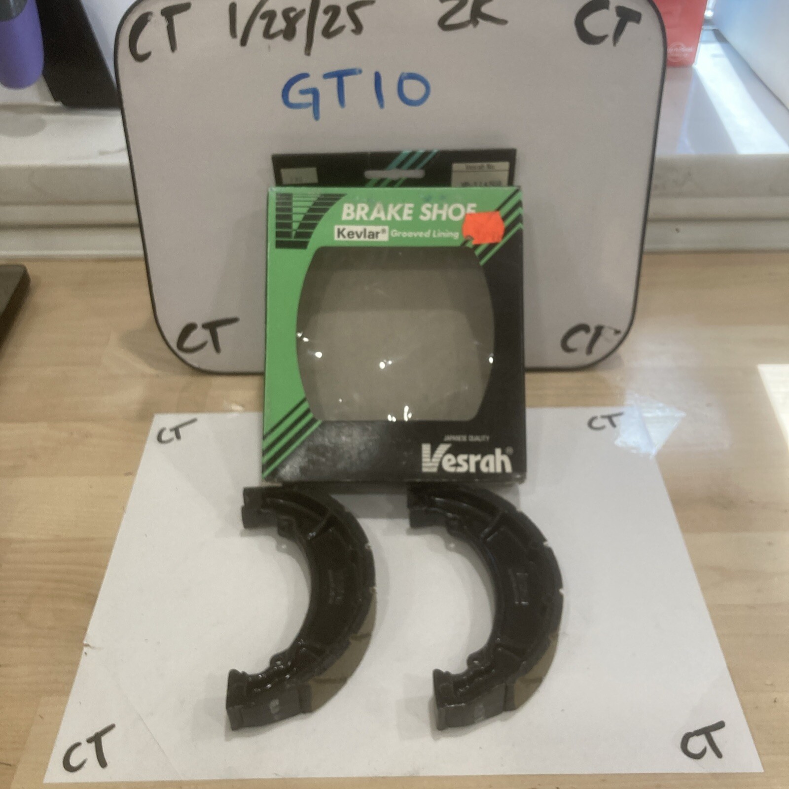 Vesrah - VB-314NSQ - Grooved Organic Brake Shoes