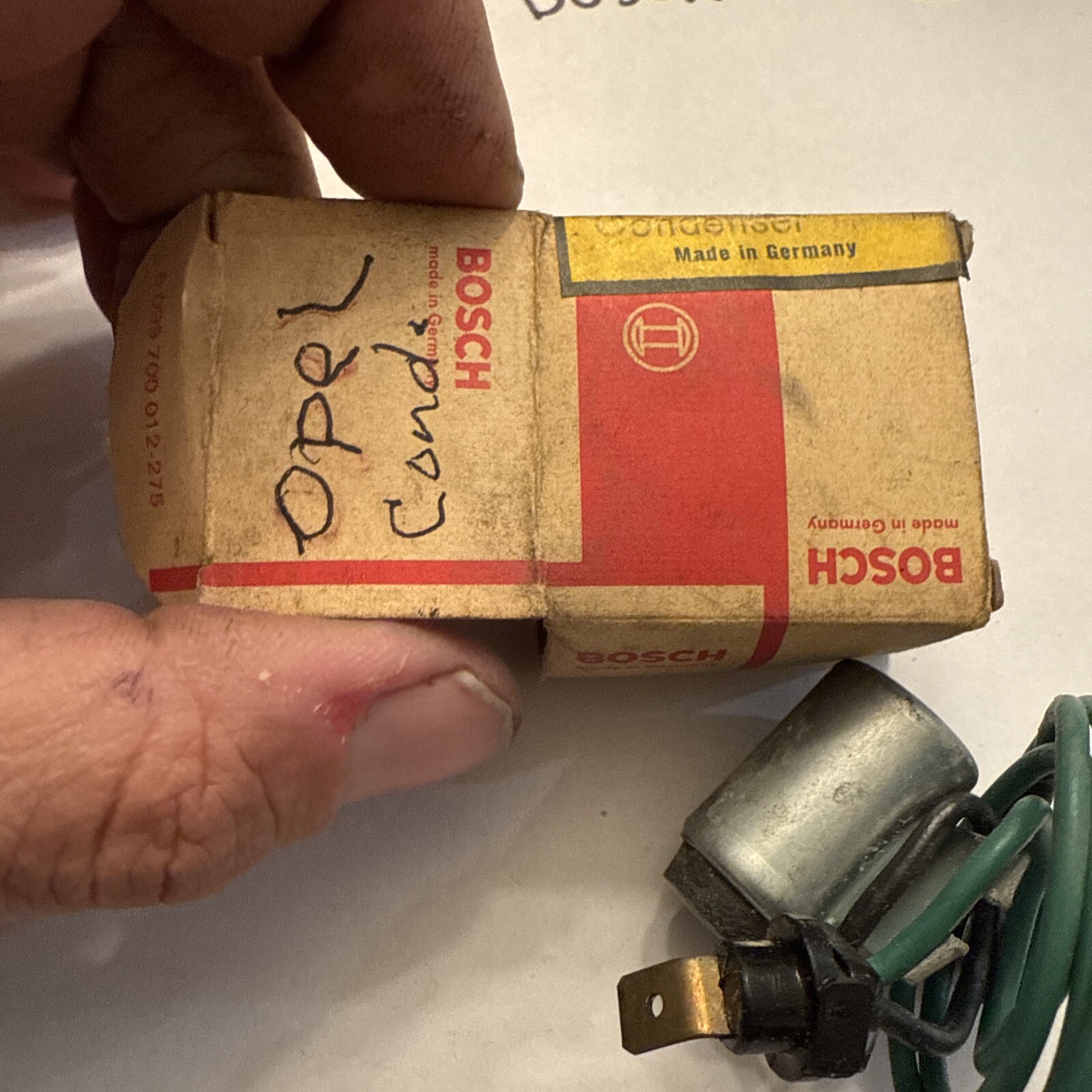 Vintage Bosch 1237330123 Ignition Condenser for 1968 Opel Kadett - Image 7