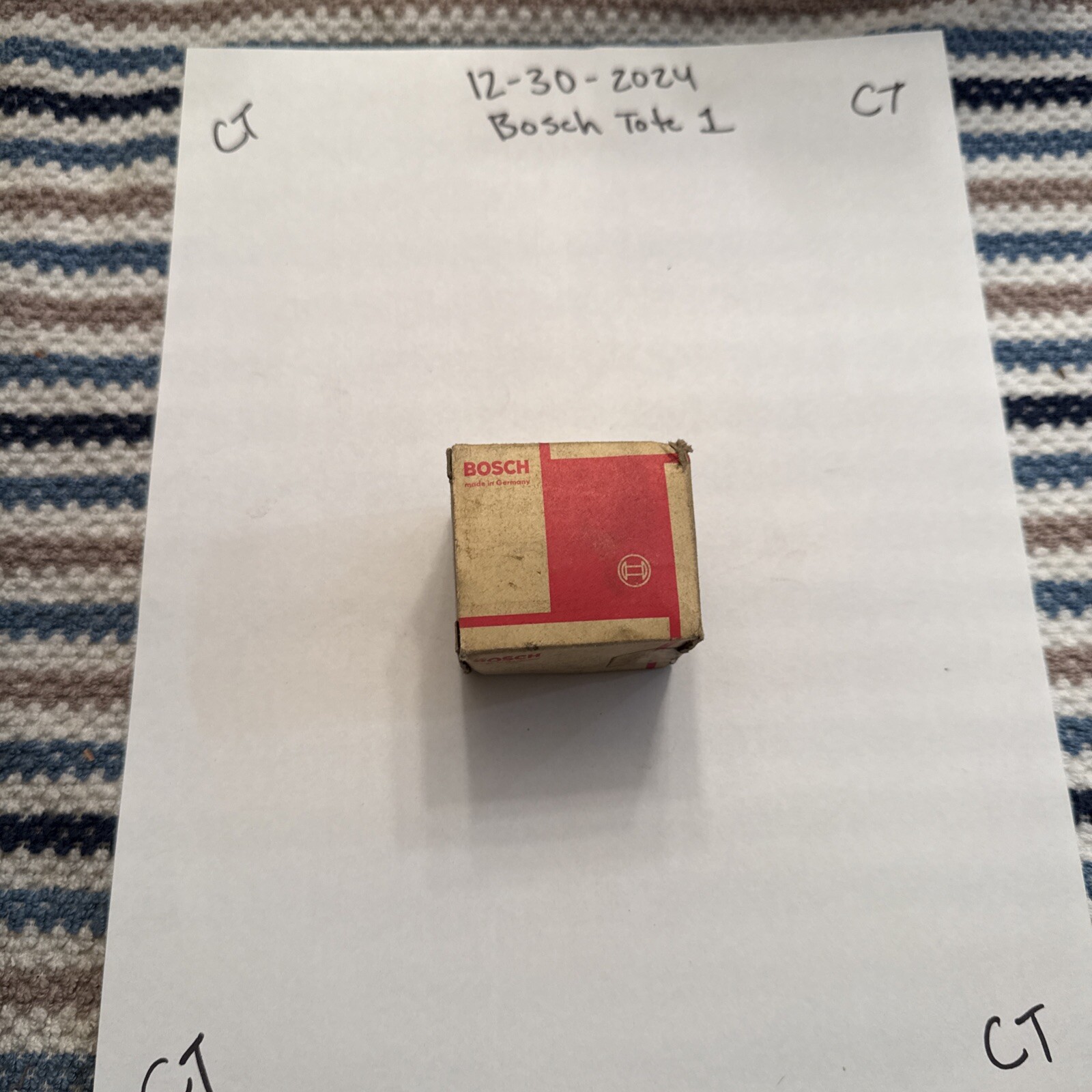 Vintage Bosch 1237330123 Ignition Condenser for 1968 Opel Kadett