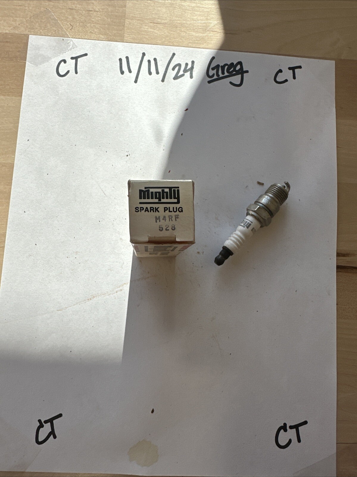 Vintage Mighty Spark Plugs M4RF528 For 4 Boxes NOS.