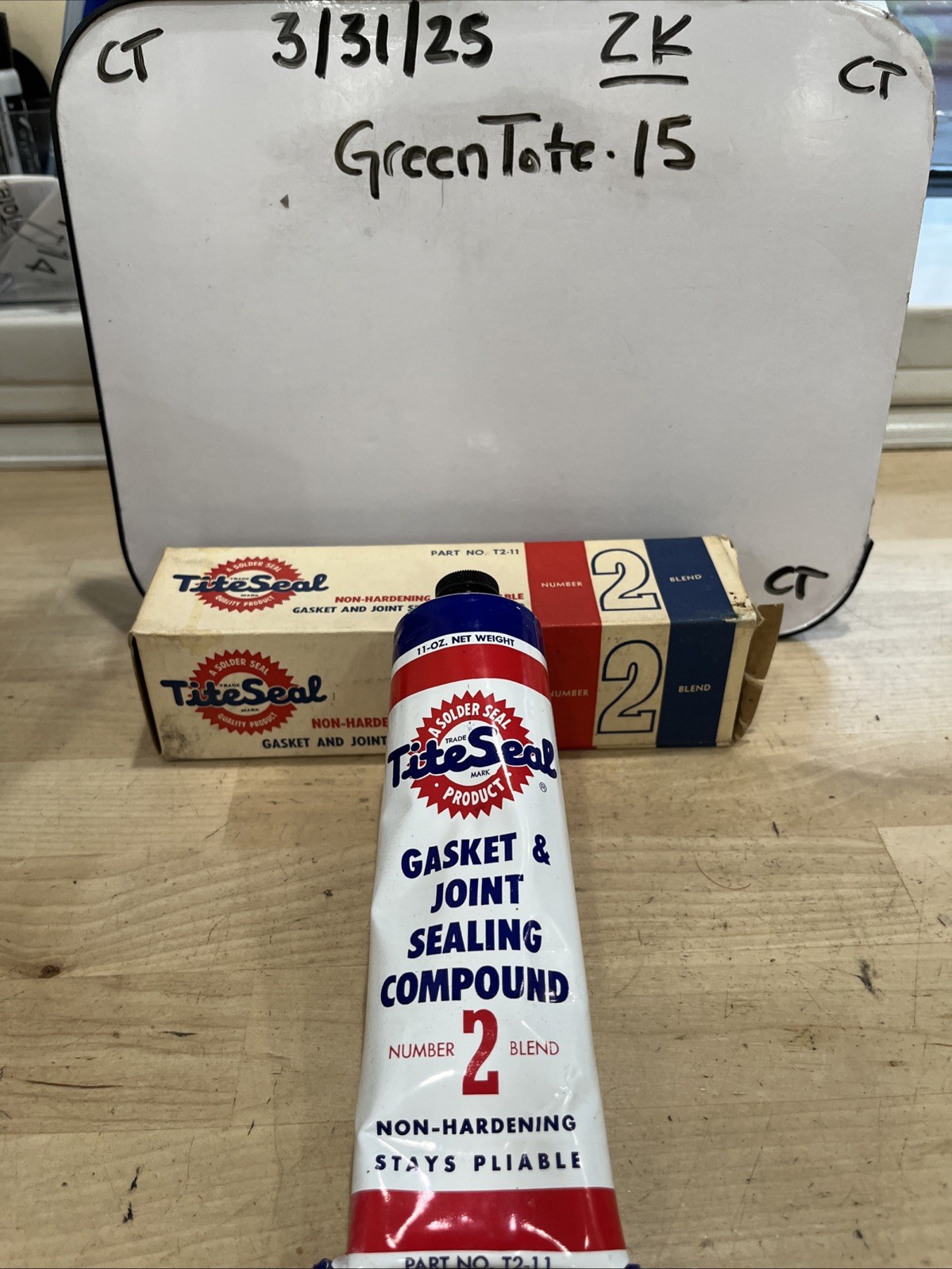 Vintage Tite Seal Gasket And Joint Sealing Compound, Number 2 Blend, NOS #T2-11