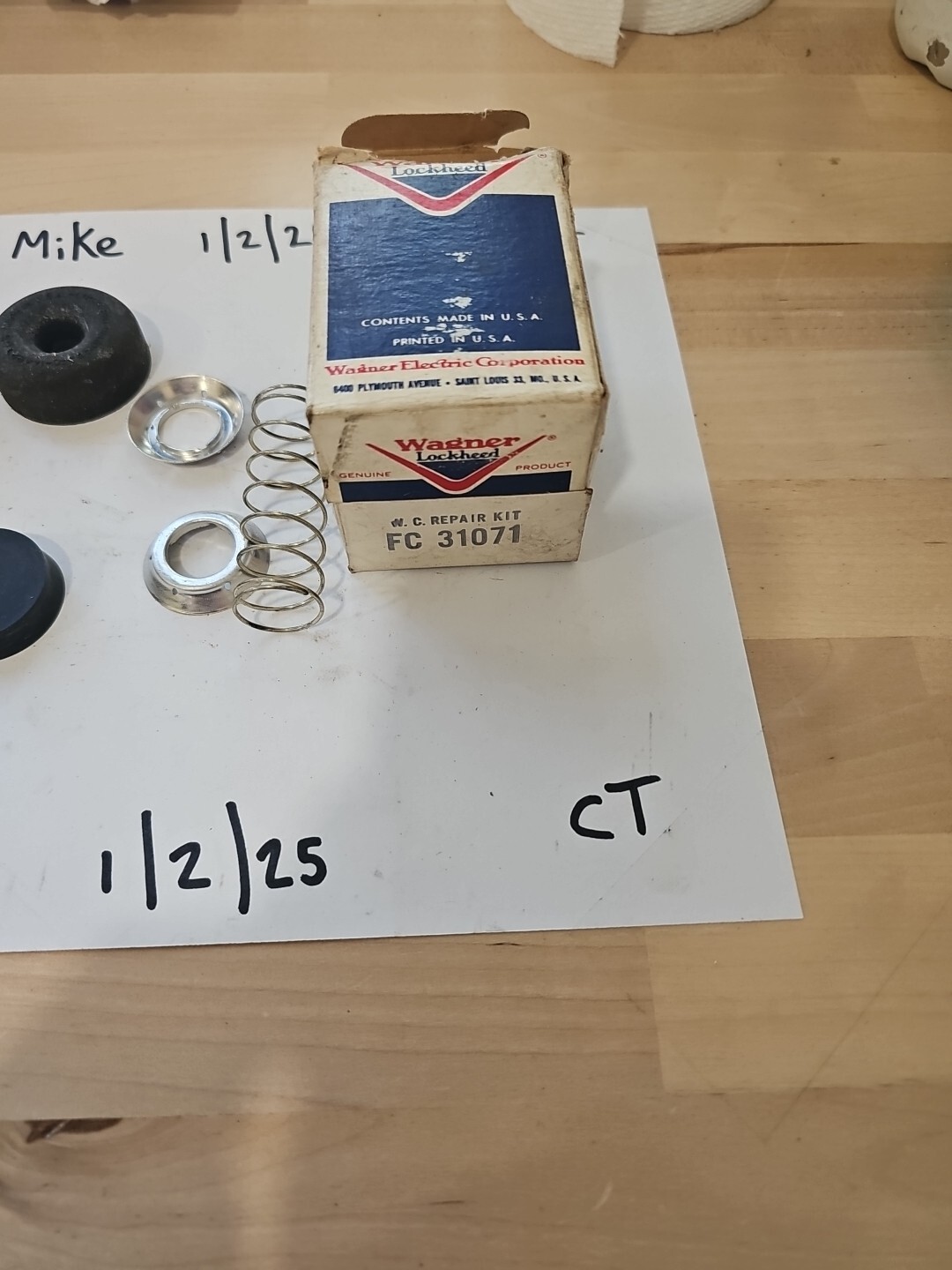 Wagner Lockheed Wheel Cylinder Repair Kit FC-31071 - Image 3