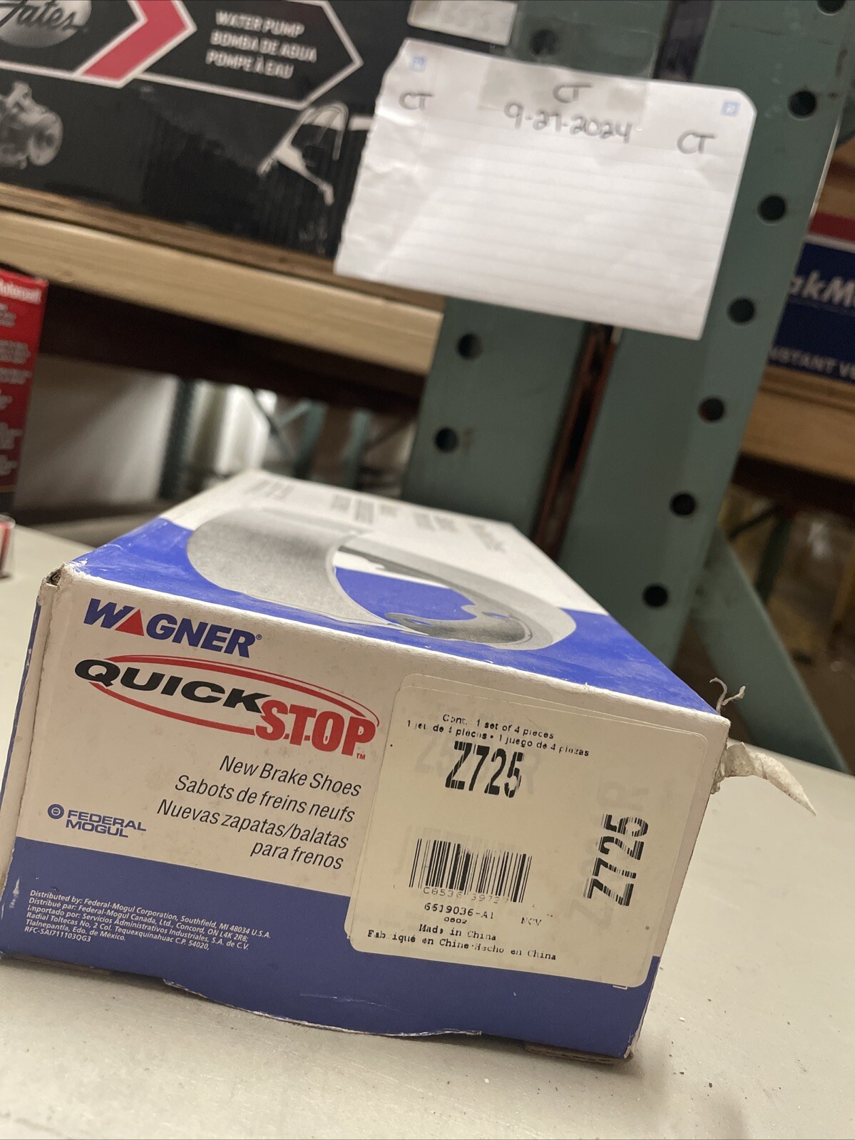 Wagner QuickStop Wagner Brake Shoe Z725