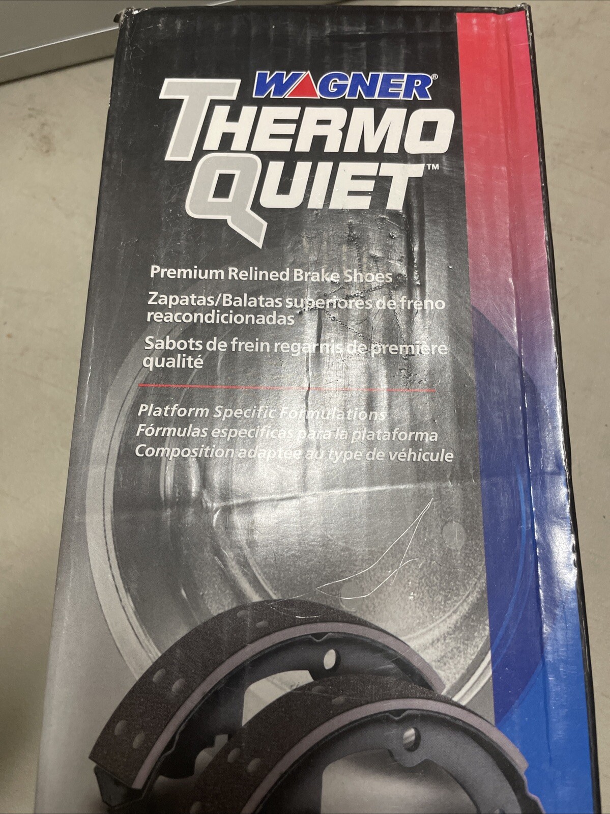 Wagner Thermo Quiet PAB566R Rear Drum Brake Shoes - Image 5