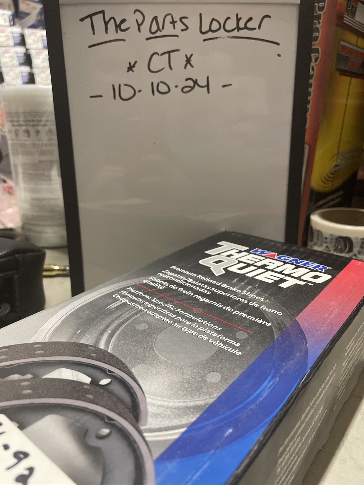 Wagner Thermo Quiet PAB566R Rear Drum Brake Shoes