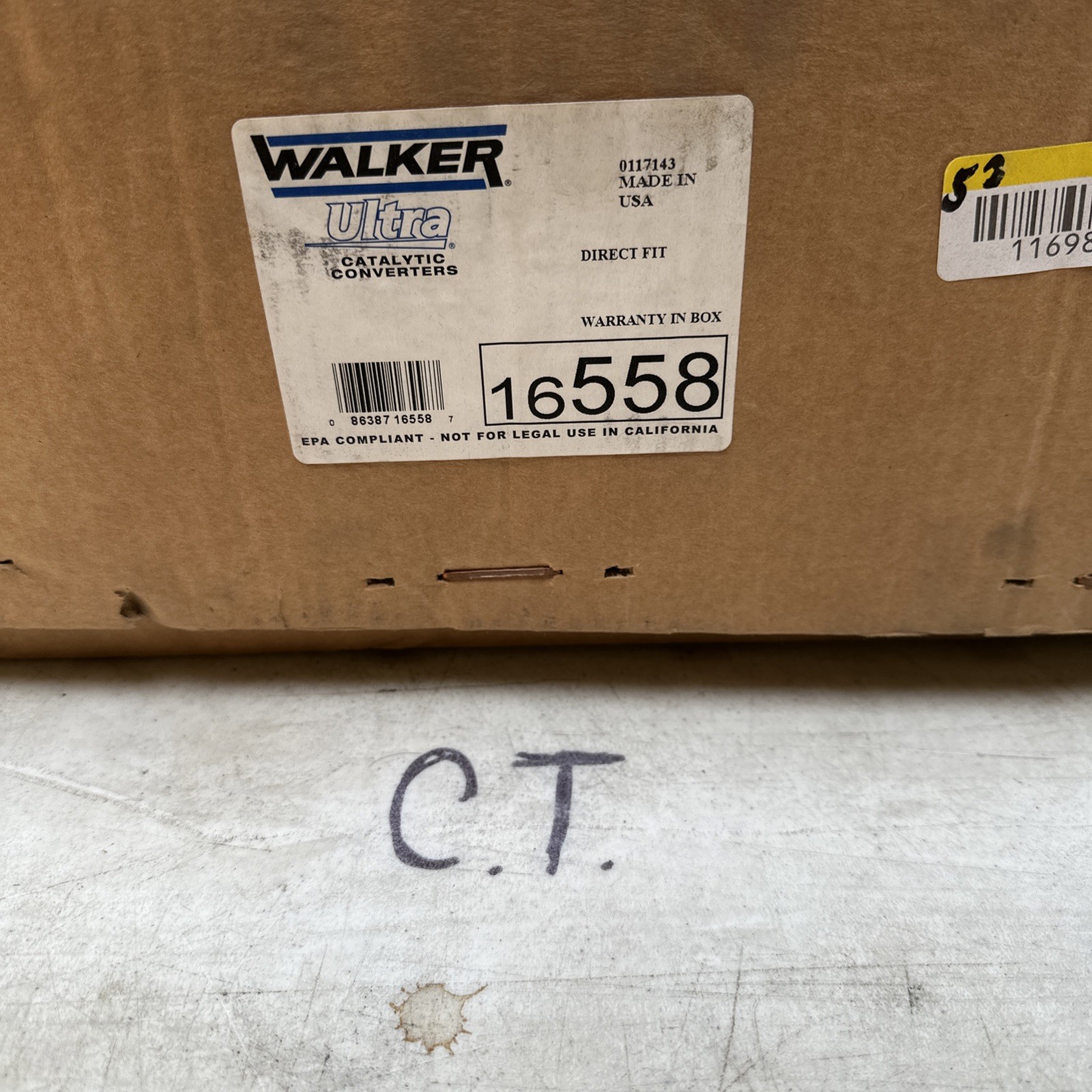 Walker Exhaust 16558 Ultra Epa Direct Fit Catalytic Converter With Integrated