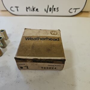Weatherhead Brass Fitting Type 7896X4 1/4 Steel Long Tube Nut 1 Box Of 7