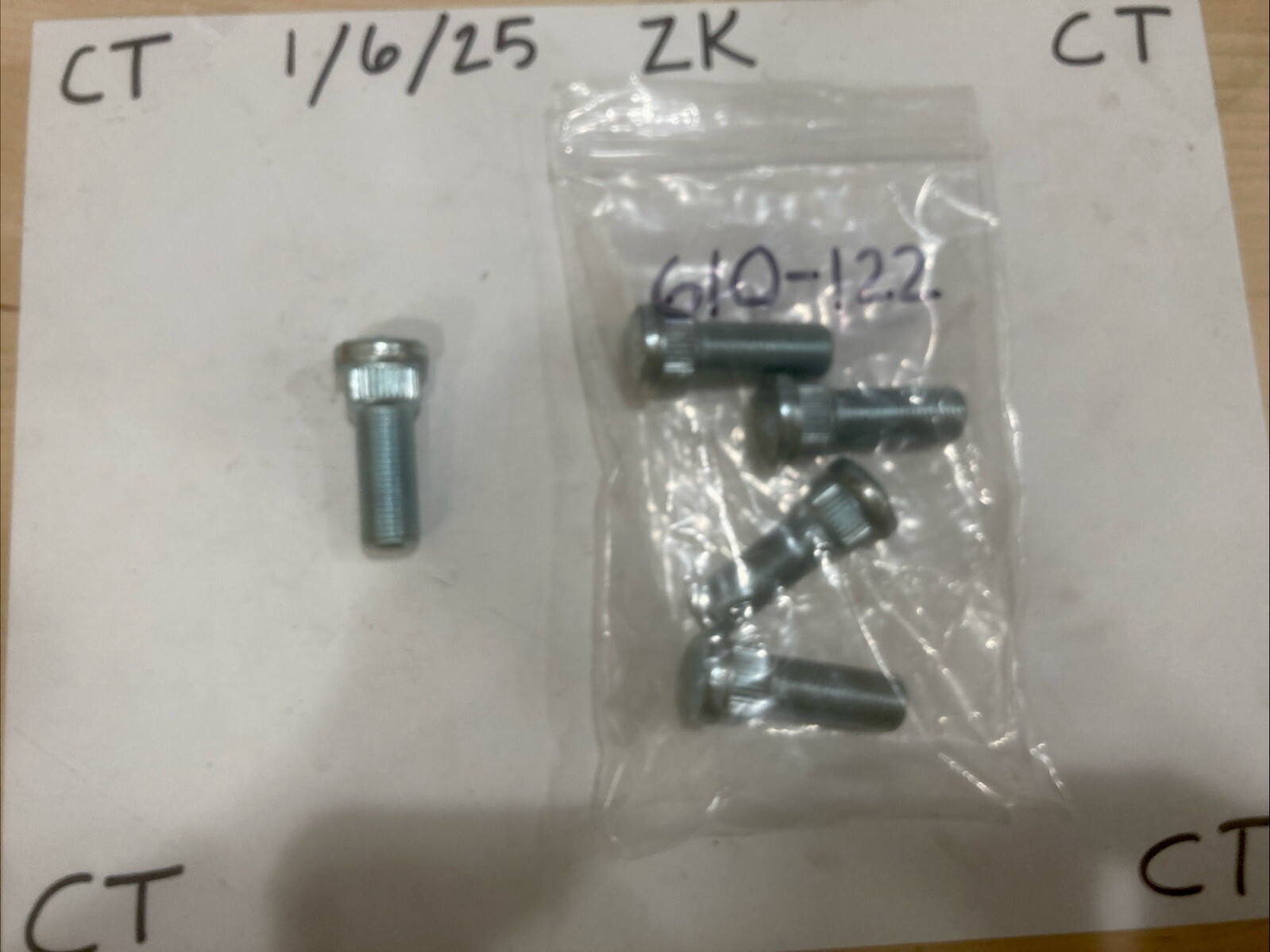 Wheel Lug Stud-Stud/Bolt Dorman 610-122 (SOLD INDIVIDUALLY)