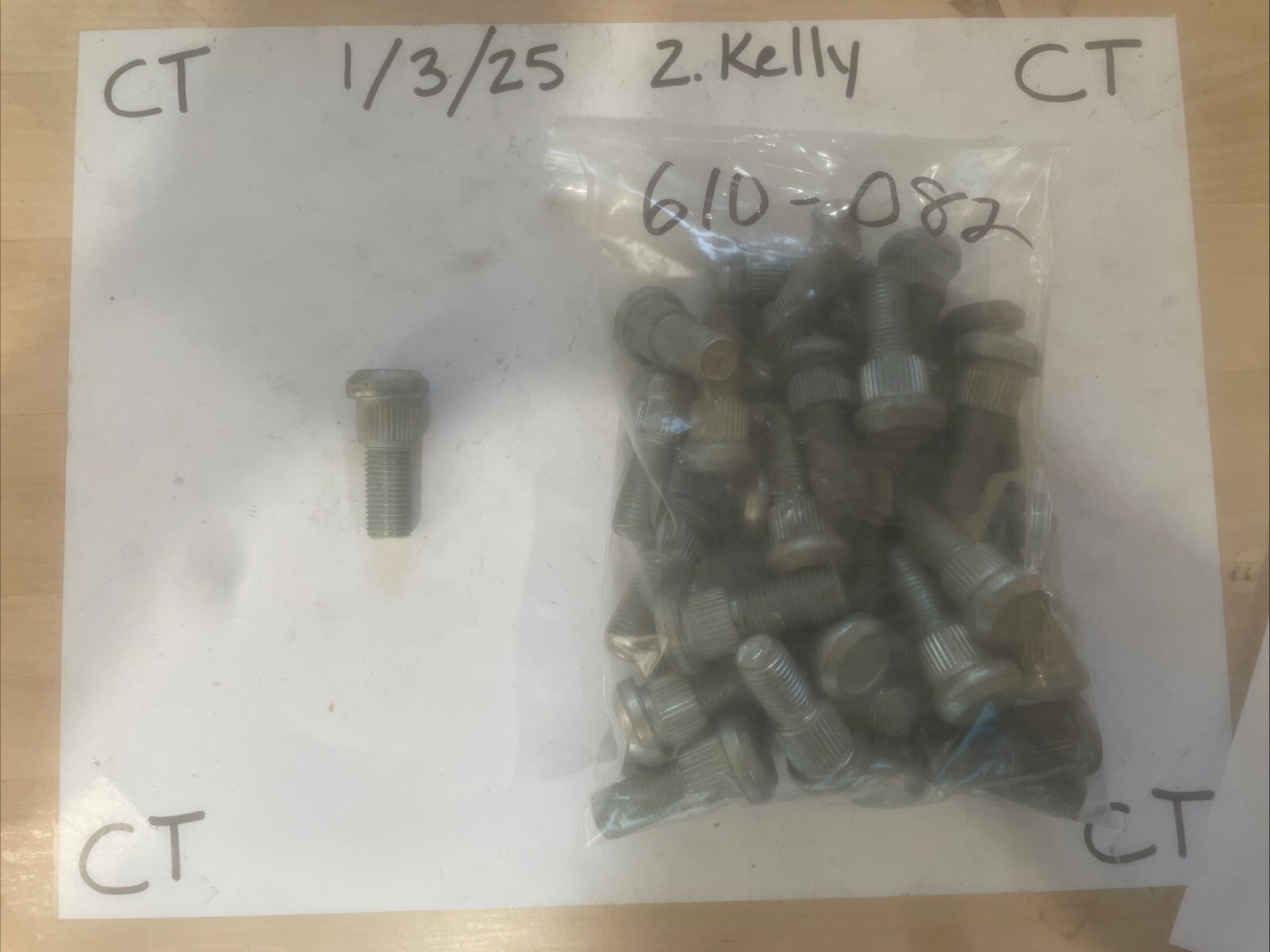 Wheel Stud Dorman/AutoGrade 610-082 LEFT HAND THREAD (SOLD INDIVIDUALLY)