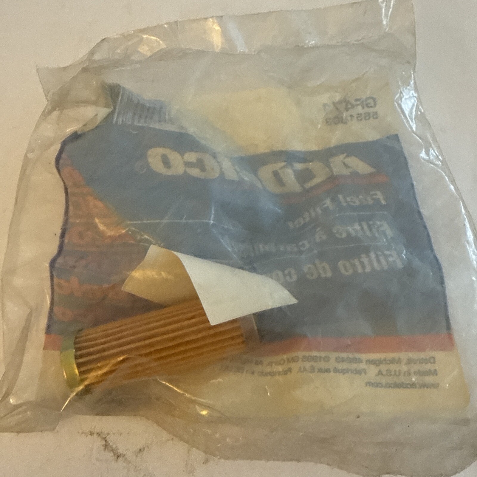 (1) GENUINE OEM GM ACDELCO Long Fuel Inlet Filter Cartridge & Check Valve GF471 - Image 4