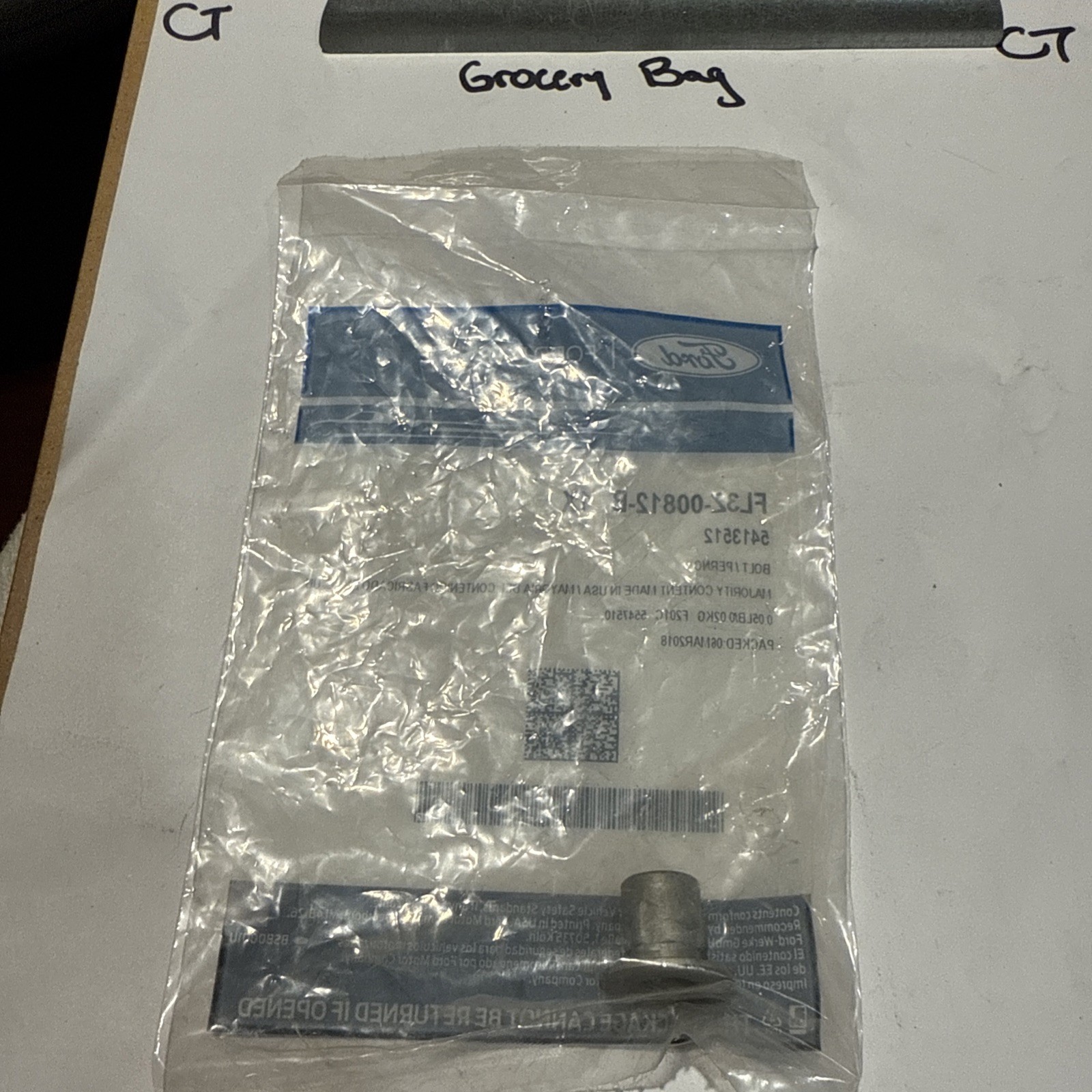 (1) Genuine OEM FORD 2011/2019 VALVE COVER GROMMET,"BOLT", PART FL3Z-00812-B - Image 4