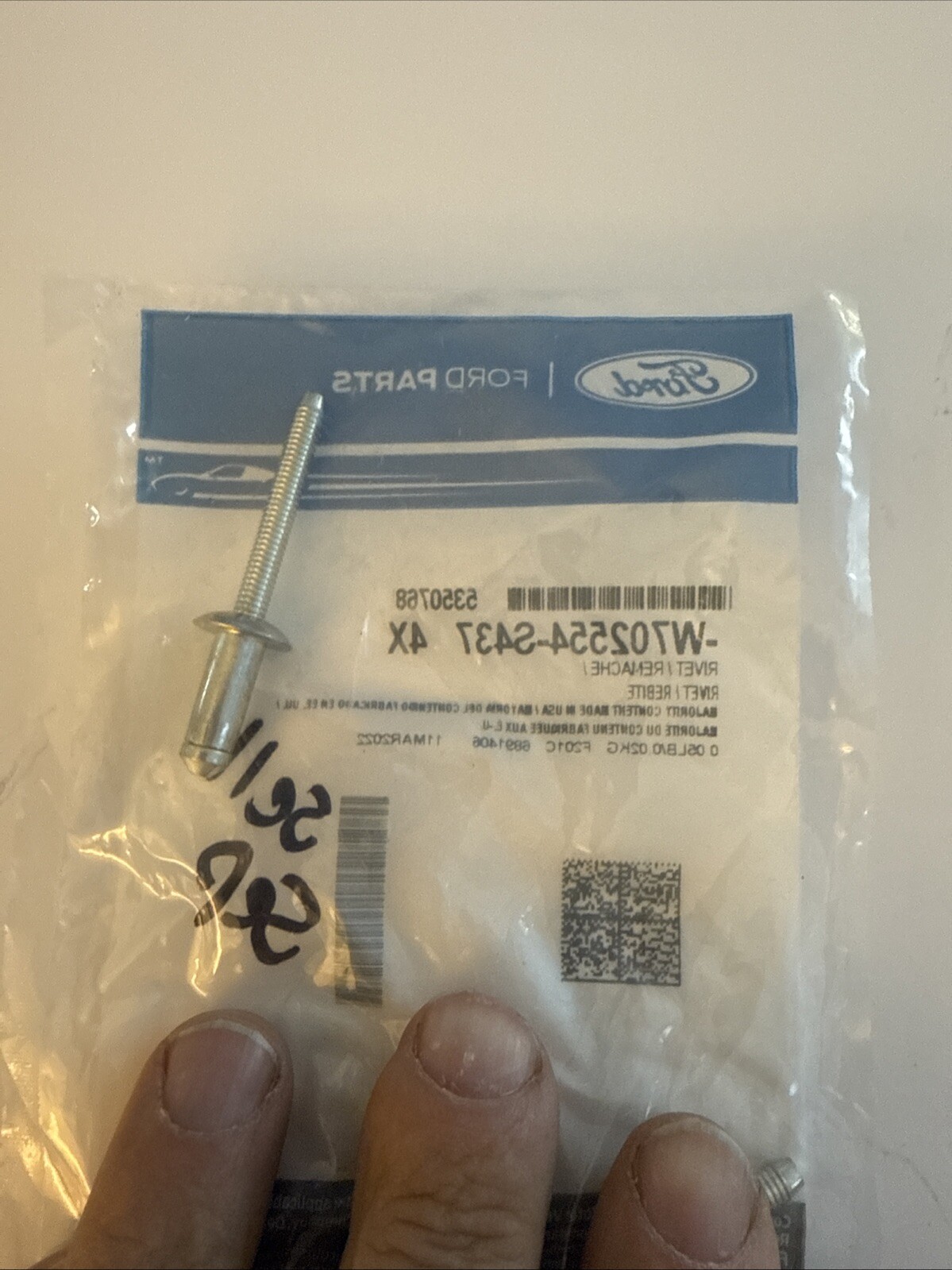 (1) Rivet Only W702554S437 - RIVET - Ford Sold Individually 1 Rivet Only - Image 3