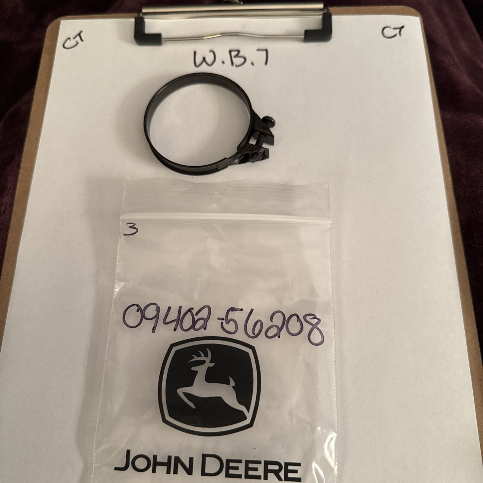 (1) Suzuki Clamp 09402-56208 New OEM