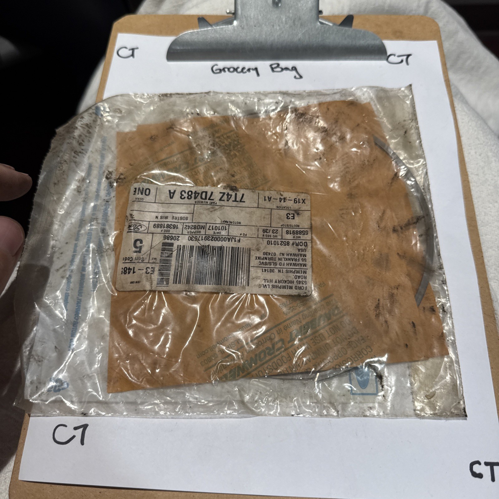 1 x Genuine Ford OEM Automatic Transmission Special Snap Ring 7T4Z-7D483-A - Image 3