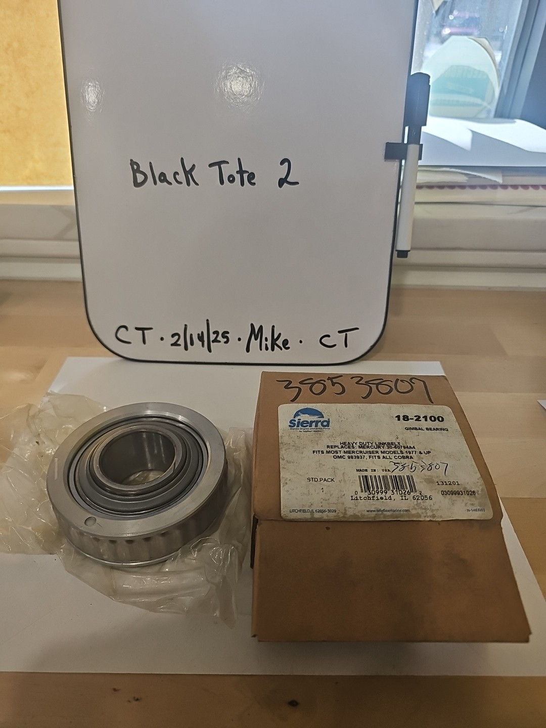 18-2100 Sierra Gimbal bearing Replaces Mercury 30-60794A4