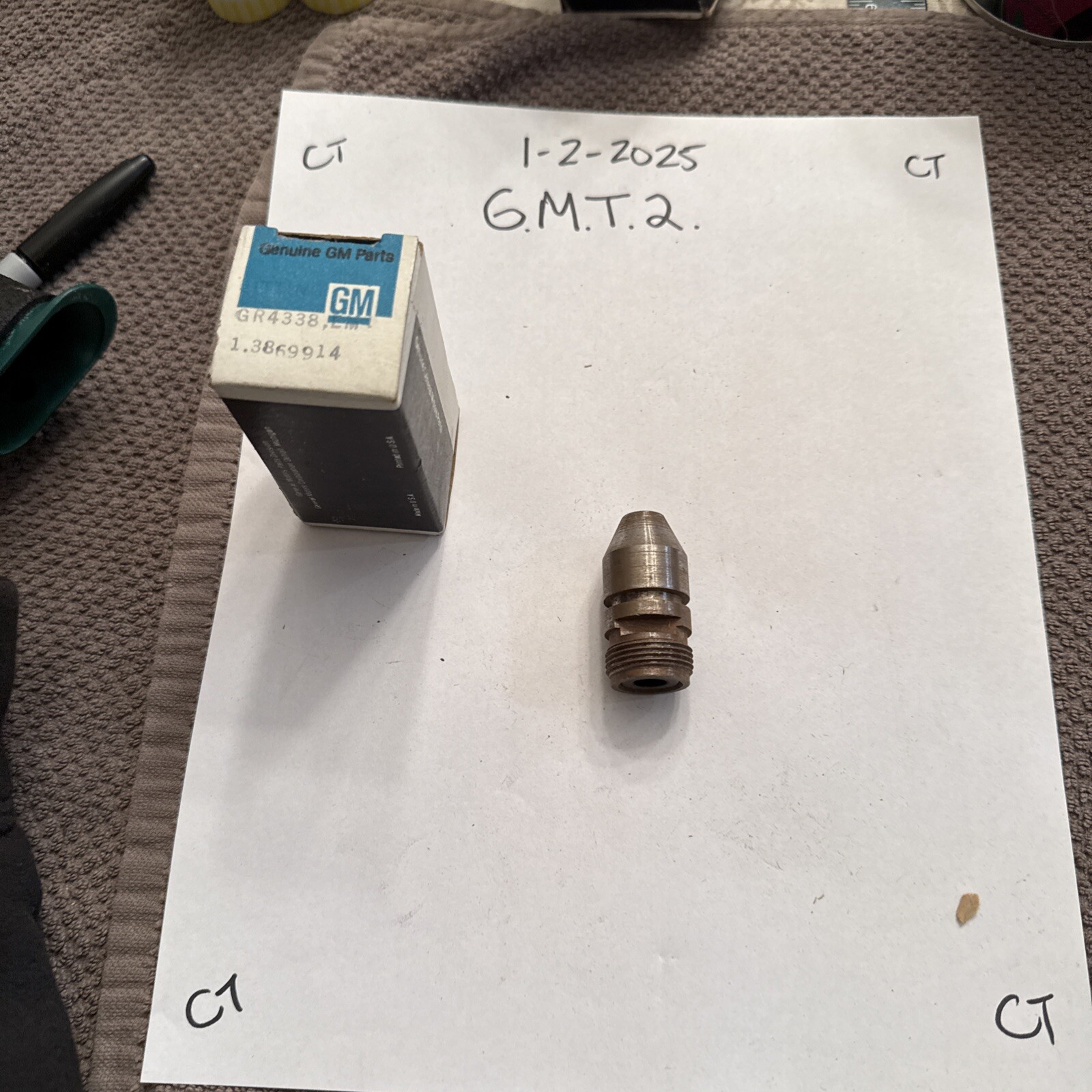 1960-72 Corvette Speedo Cable Fitting GM# 3869914