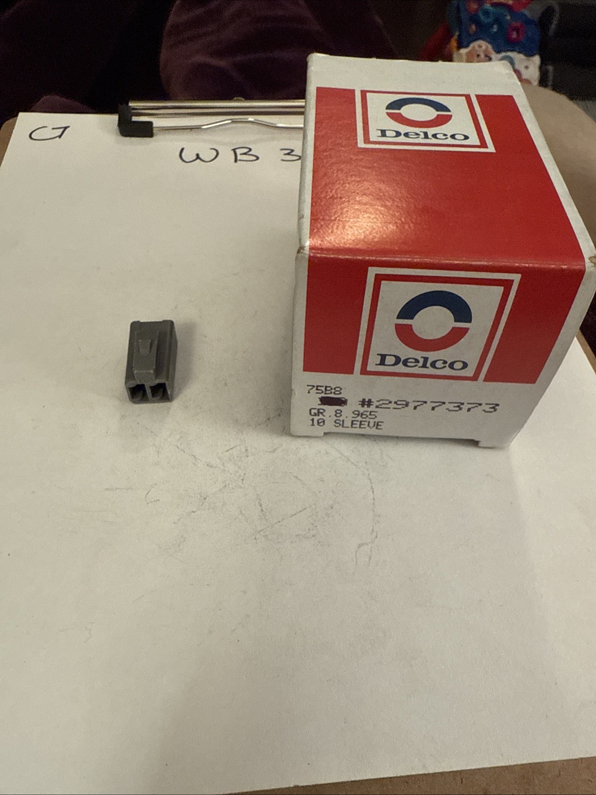 1960's 1970's DELCO ALTERNATOR 2 TERMINAL PLUG CONNECTOR GM 2977373 NOS - Image 3