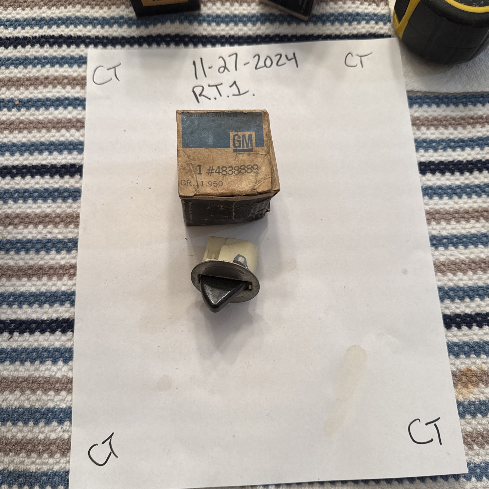 1961-1962 Oldsmobile 88 98 1NOS GM Rear Door Jamb Light Switch # 4838889