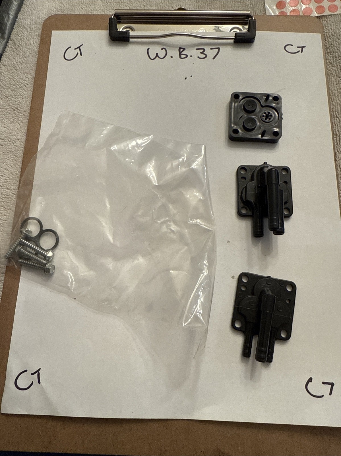 1962-1972 Nos GM Delco Washer Pump Kit 4914357