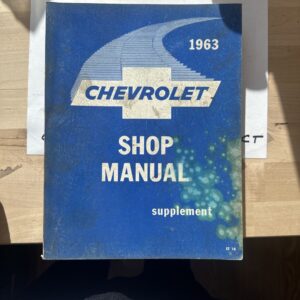 1963 Chevrolet Passenger Car Shop Manual Supplement