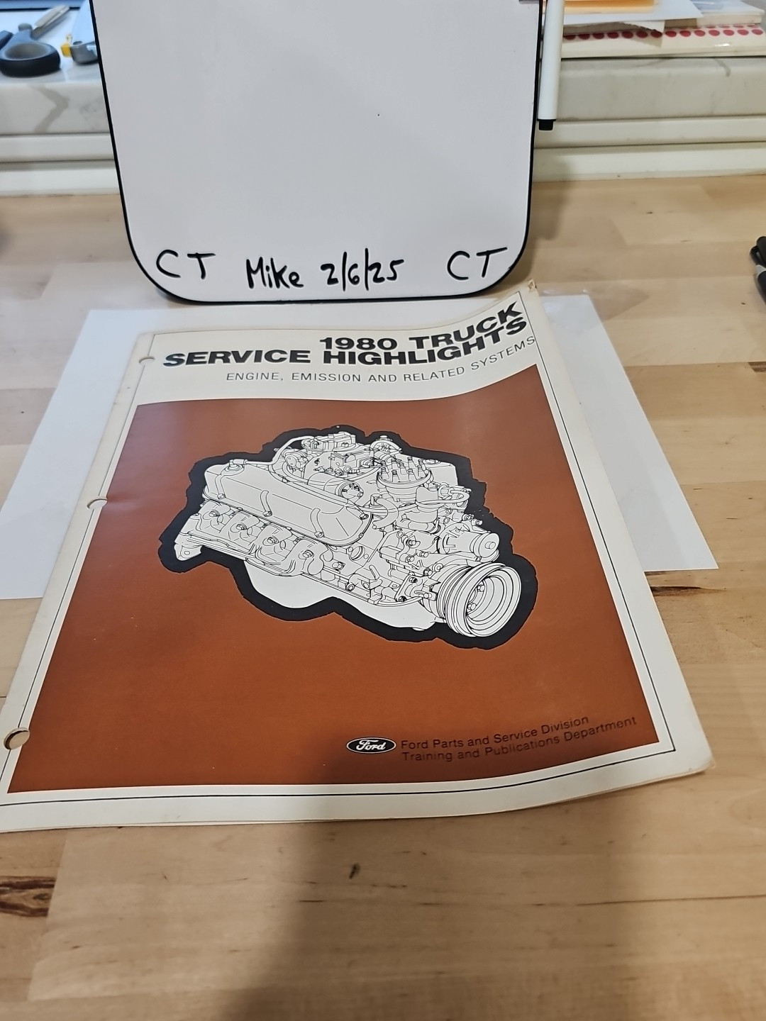 1980 FORD CAR SERVICE HIGHLIGHTS ENGINE EMISSION AND RELATED SYSTEMS MANUAL