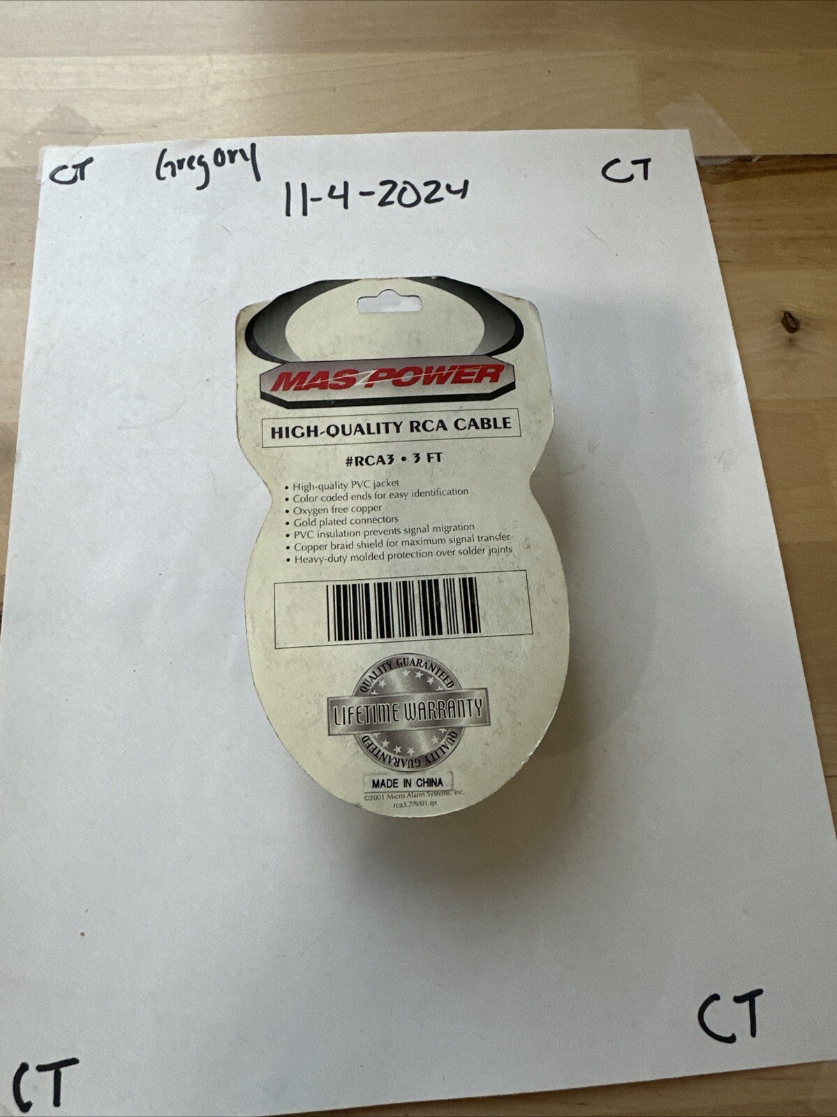 2 RCA Male to 2 RCA Male Cable Stereo Audio Red/White DVD HDTV Multi-Pack LOT - Image 3