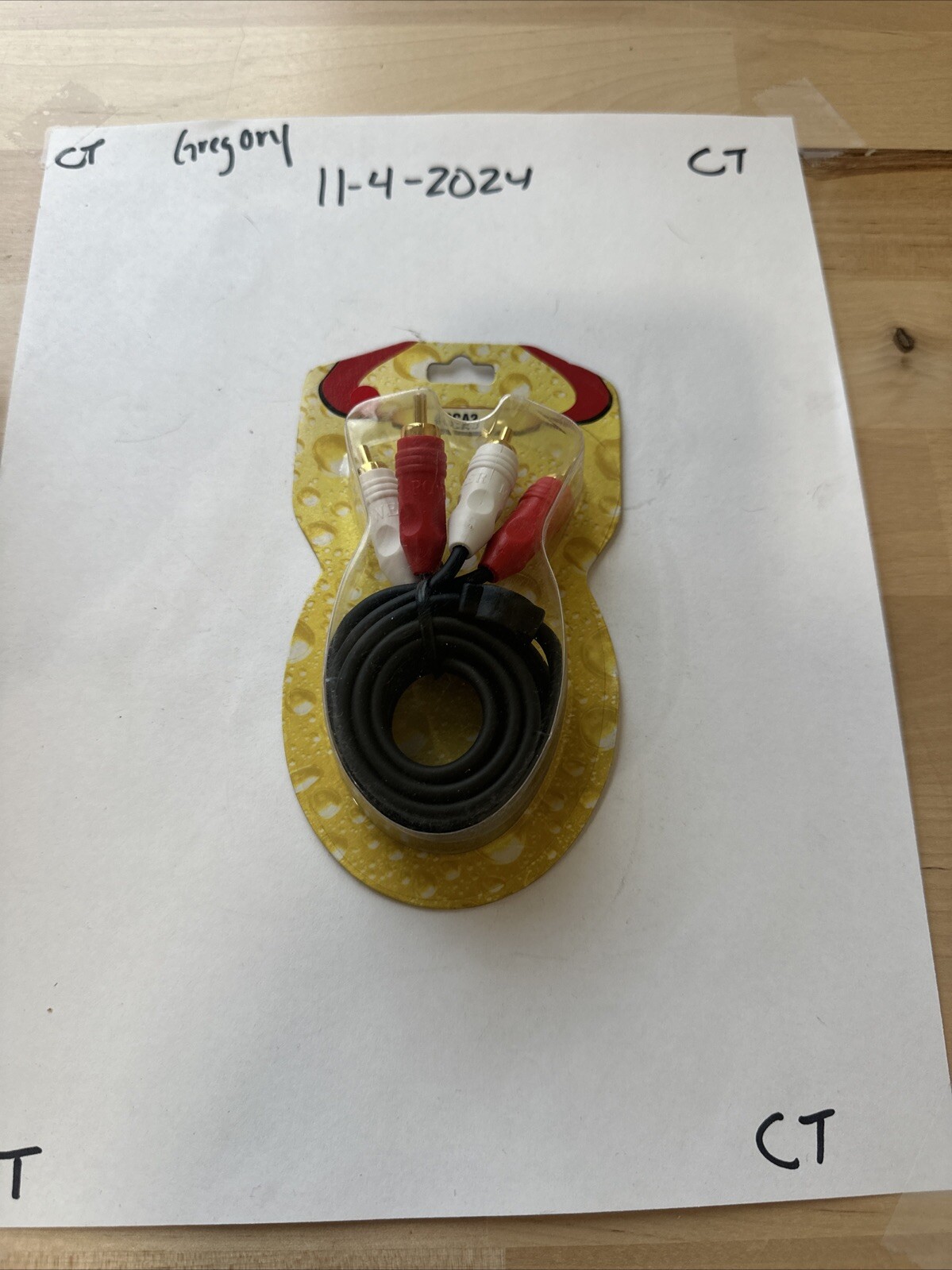 2 RCA Male to 2 RCA Male Cable Stereo Audio Red/White DVD HDTV Multi-Pack LOT