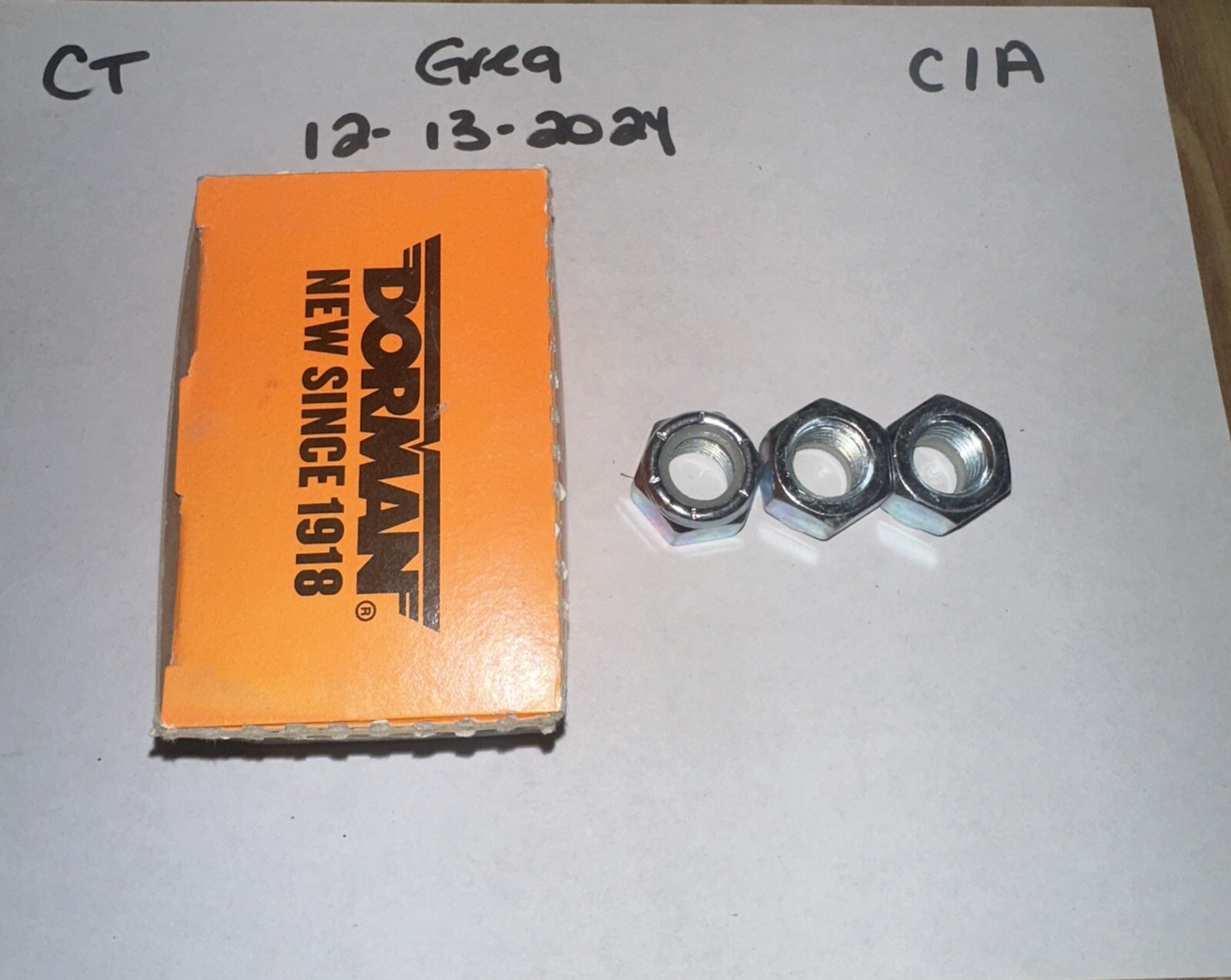 (3 PC BOX) GENUINE Dorman 810-046 HEX LOCK NUT G-2 THREAD SIZE 5/8-11