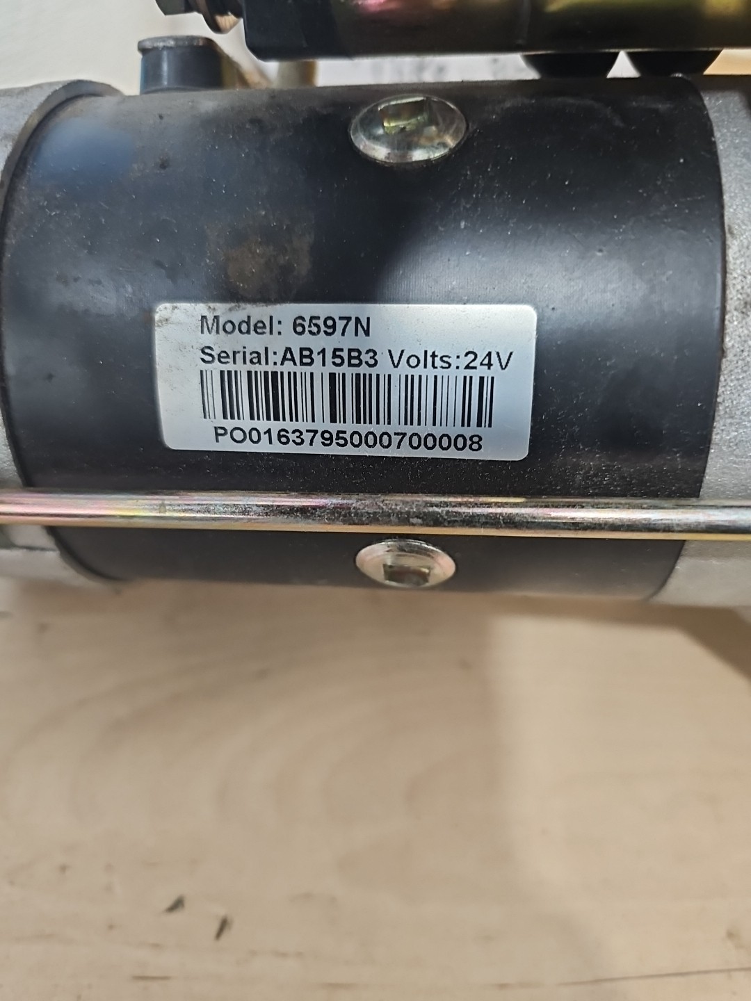 6597N 24V Starter Fits Lister Petter TX2 TX3 87-On Tractors 50-8432-1 10479608 - Image 3