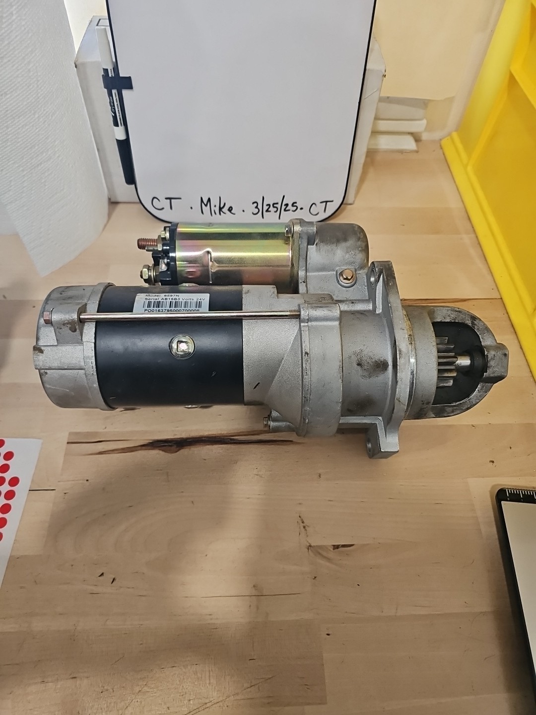 6597N 24V Starter Fits Lister Petter TX2 TX3 87-On Tractors 50-8432-1 10479608