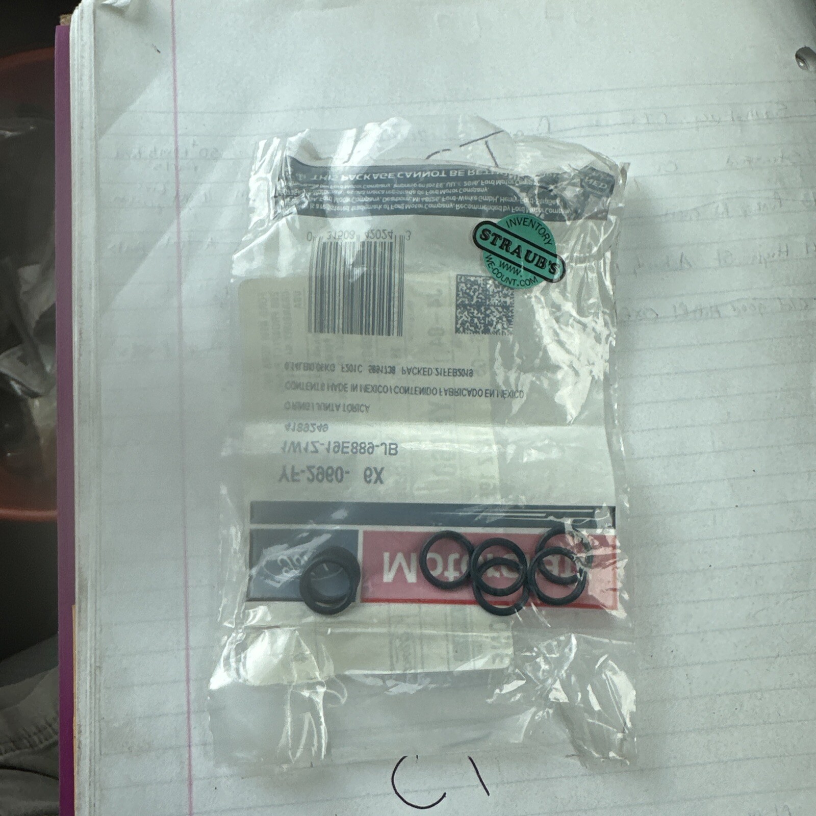 7 Pack A/C Line O-Ring Door Motorcraft YF-2960 Ford 1W1Z-19E889-JB Mustang,F-150 - Image 3