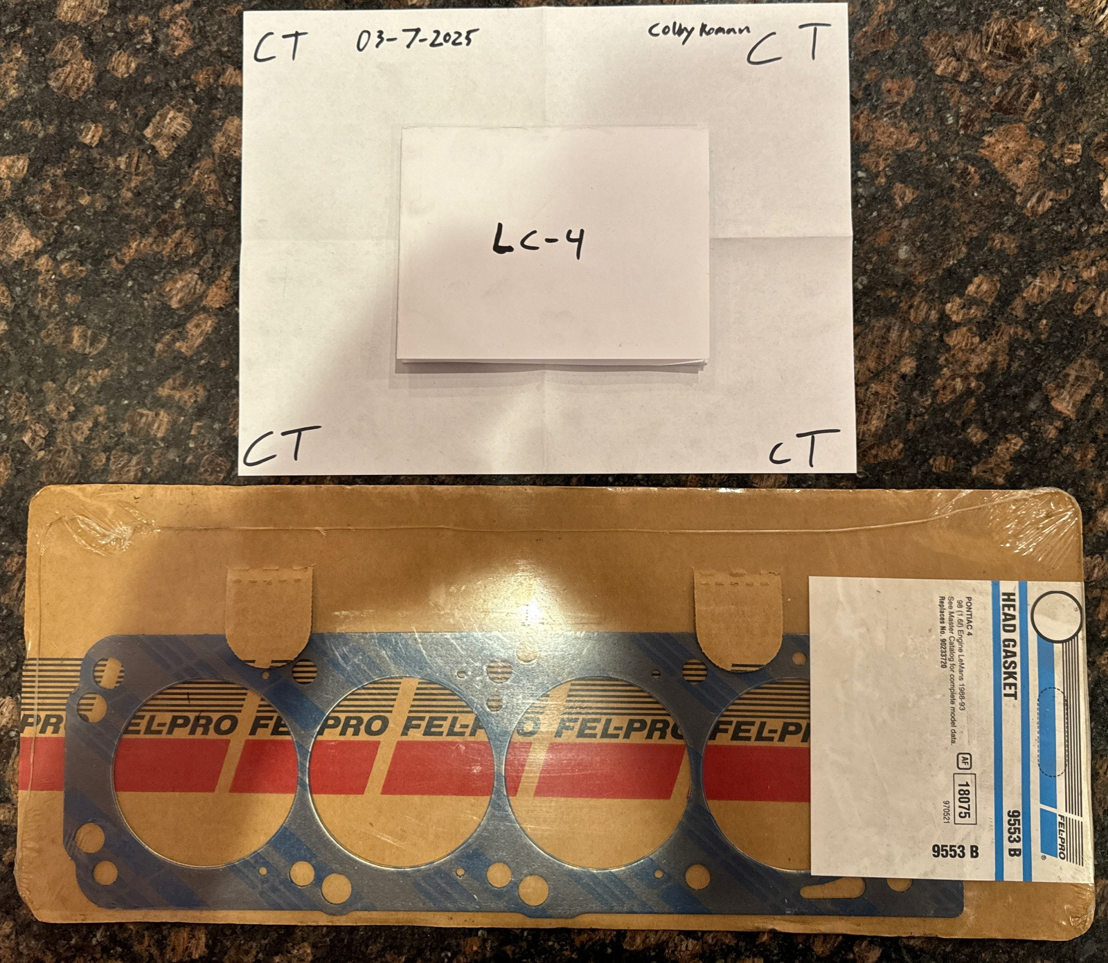 9553 B Fel-Pro Automotive Engine Cylinder Head Gasket FelPro 9553B