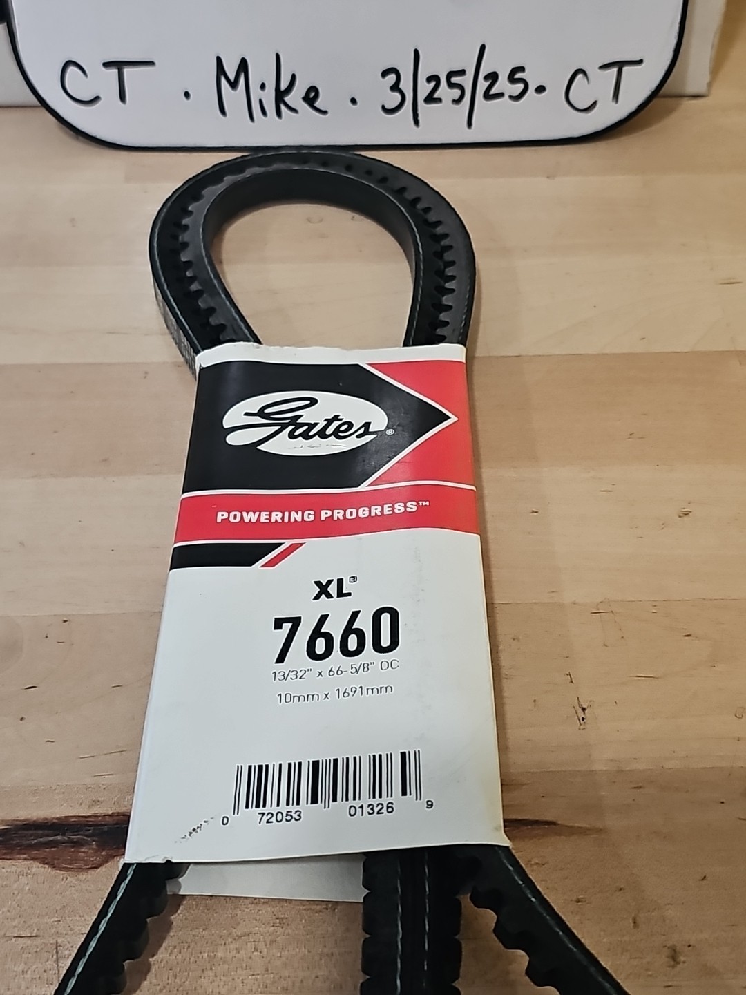 Accessory Drive Belt-High Capacity V-Belt (Standard) Gates 7660 - Image 3